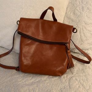 Brown Patricia Nash leather backpack!